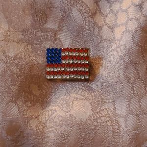 American Flag Sparkle Pin